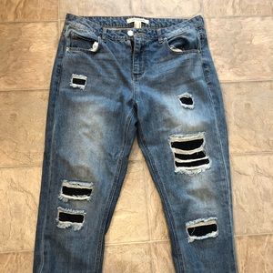 Ripped/ Distressed Blue Jeans